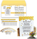 Mommy to Bee Seed Packets | Girl or Boy Baby Shower Favors for Guests | 20 Wildflower Seeds Packets | Pre-Filled | Bouquet Wildflower Mix | Non-GMO Seeds | Gender Neutral | Oh Baby | Gifts