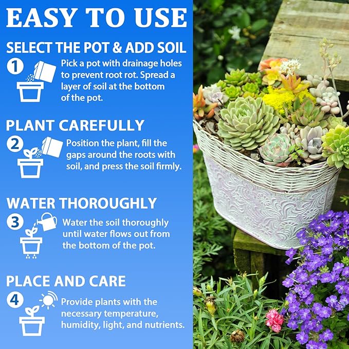 Halatool 3QT Indoor Potting Soil for Plants Orchid Potting Mix Garden Top Succulent Bonsai Soil for Aloe Vera Houseplants Flowers Vegetables & Herbs