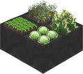 32 Gallon Fabric Raised Garden Bed, 2x1x1ft Large Garden Grow Bag Outdoor 4 Grids Planter Box Felt Planting Container for Growing Tomatoes Potatoes Plants Flowers, Black(1, Small)