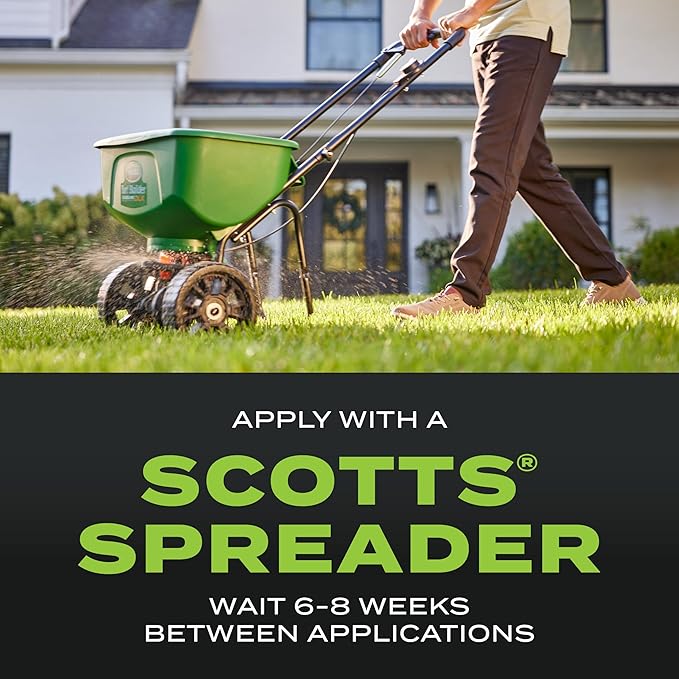 Scotts Turf Builder Triple Action for Moss Control - Moss Killer and Lawn Fertilizer, Lawn Care, Covers Up to 8,000 sq. ft., 40 lb.