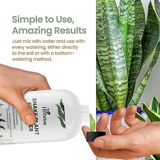 16oz Snake Plant Fertilizer for Snake Plant Live - Makes 96 Gallons of Fertilizer for Indoor Plants, Ideal for Healthy Growth, Strong Leaves, and Vibrant Color - Rich in Macro & Micronutrients