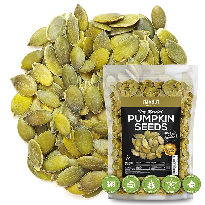 Oven Toasted Pumpkin Seeds with Sea Salt (Papitas) 64 oz (4 lb) Batch Tested Gluten & Peanut Free | No Oils | No PPO | Non GMO | Vegan and Keto Friendly | Premium Quality