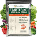 Open Seed Vault 15,000 Heirloom Plant Seeds for Gardening Vegetables and Fruits - Survival Seeds Kit with 30 Varieties - Organic, Non-GMO Survival Seed Pack for Home Gardening and Emergency Supplies