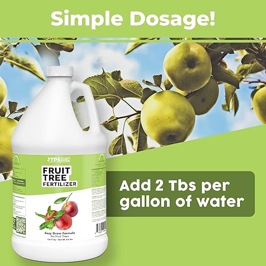 Fruit Tree Fertilizer – Liquid Plant Food for All Fruit Trees, Supports Heavy Blossoms, Bigger Harvests & Healthy Growth, 1 Gallon