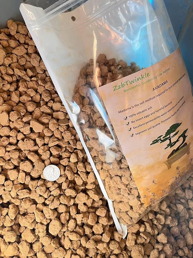 Japanese Super Hard Akadama Bonsai Soil - Large Grain (12-20mm), 6 lb (3.6 QT) | Premium Volcanic Clay Medium for Large Bonsai Drainage,Orchids & Heavy Roots