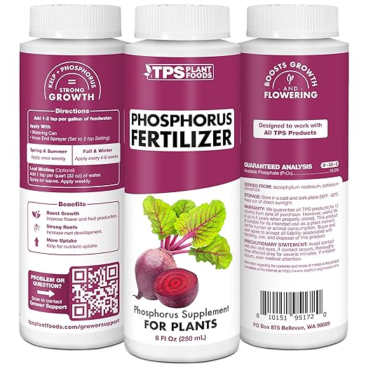 Phosphorus Fertilizer – Liquid Bloom Booster for Strong Roots, Bigger Blooms & Flower Development, 1 Gallon