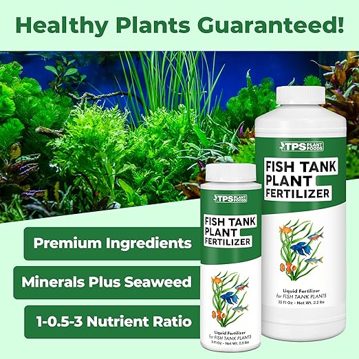 Fish Tank Plant Fertilizer – Liquid Plant Food for Aquarium Plants, Supports Healthy Growth & Vibrant Color, 8 oz