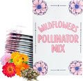 Wildflower Seed Packets Pollinator Mix Party Favors (Pack of 30) - Bee Friendly & Pollinator Wildflower Seed for Planting Gardening