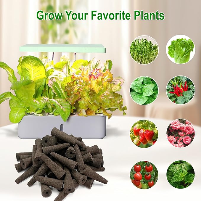 SIULMKOT 60 Pack Hydroponic Grow Sponges Seed Pods Replacement, Rapid Rooting Nursery Sponges Compatible with Aerogarden & Most Hydroponic System