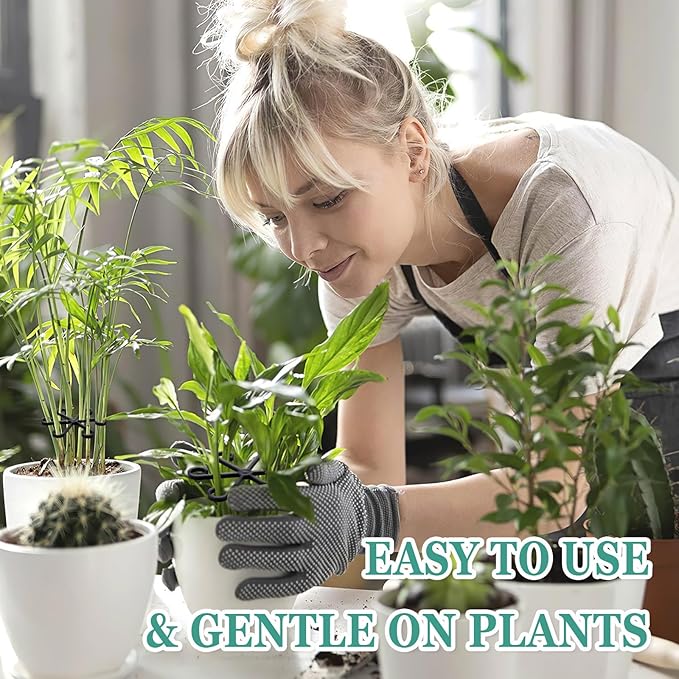 32pcs Plant Stem Support, Plant Support for Indoor Plants, Climbing Houseplant Stem Holders, Reusable Plant Stabilizer, Plant Accessories Indoor