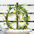 12.6x17.5 Inch Bronze Metal Garden Trellis Obelisk – Versatile Support for Climbing Roses, Vines & Potted Plants – Elegant Outdoor Decor & Space-Saving Design – Easy to Assemble