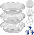 3PCS Soil Sifter for Gardening, Rock Sifter for 5 Gallon Bucket, Compost Dirt Sieve Set with Gloves – Filters Soil, Sawdust, Pebbles, Debris