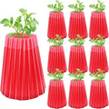 MJZ 10 Pack Walls of Water Plant Protectors, 18.3" x18.3" Thickened PE Wall of Water for Tomato Plants, Early Season Insulated Plant Protector Freeze Protection, Plant Covers for Winter Cold Weather