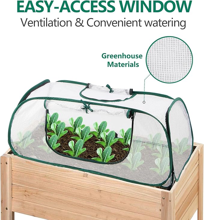 Pack of 2, Garden Bed Cover, 45"x22"x16"(H), Plastic Hot House, Garden Row Accelerator, Greenhouse, Freeze Protection Humidity Domes for Gardening Germination and Seedling Propagation