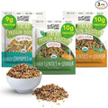 BeanVIVO - Variety 3 Pack Salad Protein Boosters - Seasoned, Garlic & Herbs, Edamame - Delivering a burst of taste and 10g of protein-packed goodness in every pouch 5oz pouches each