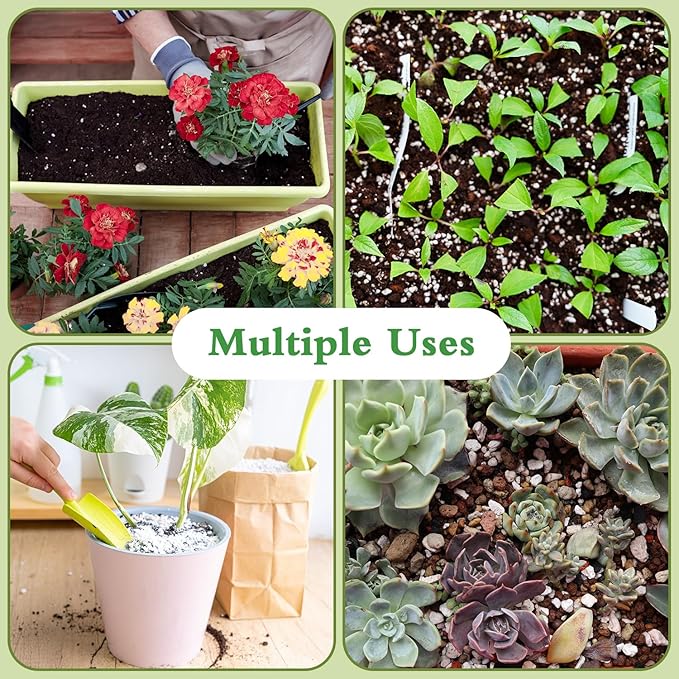 Organic Perlite for Plants, Enhances Soil Drainage and Aeration, Perfect Perlite for Plants Indoor & Outdoor, Horticultural Perlite for Gardening, Perfect for Potting Mixes, 2QT