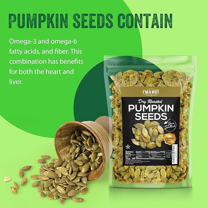 Oven Toasted Pumpkin Seeds with Sea Salt (Papitas) 48 oz (3 lb) Batch Tested Gluten & Peanut Free | No Oils | No PPO | Non GMO | Vegan and Keto Friendly | Premium Quality