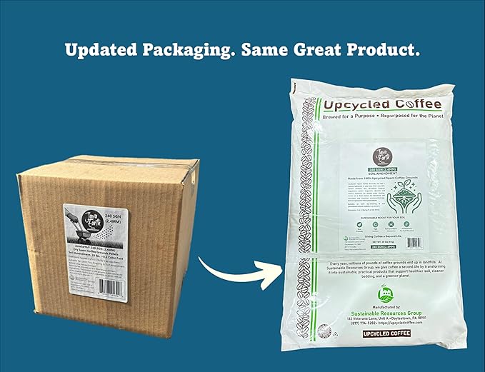240 SGN (2.4MM) - JavaEarth® Soil Amendment, Upcycled Spent Coffee Grounds, 20 lbs