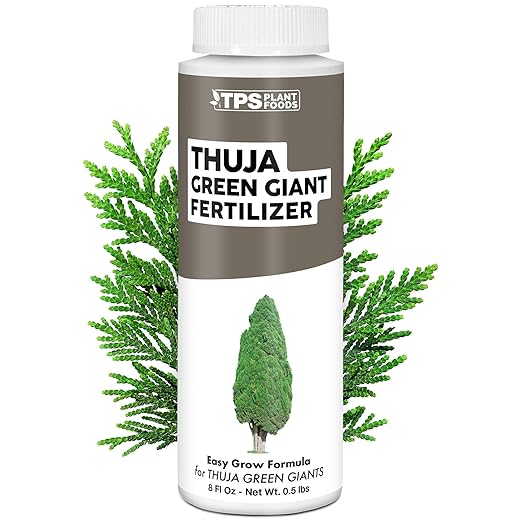 Thuja Green Giant Fertilizer – Liquid Plant Food for Faster Growth, Fuller Green Foliage & Stronger Roots, 8 oz