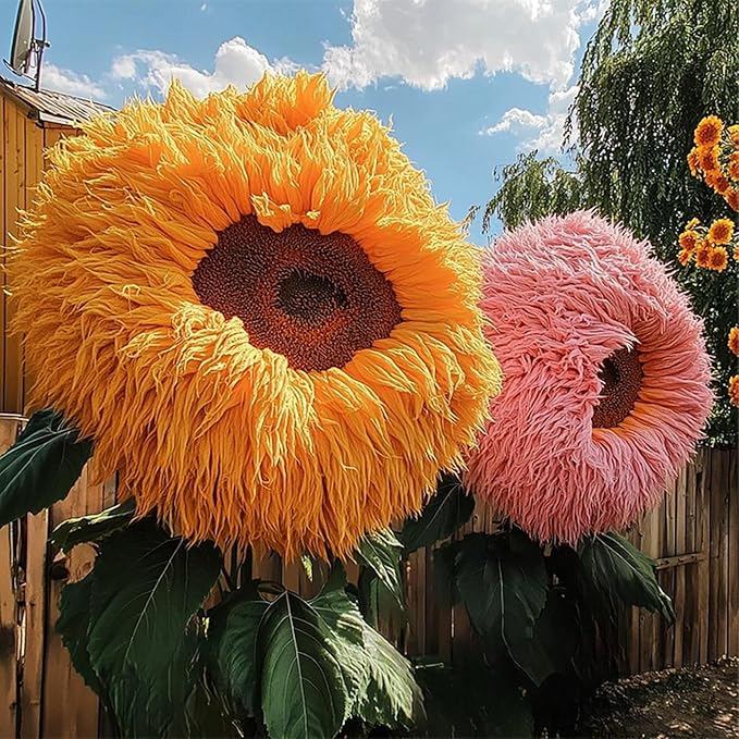 100+ Rare Sunflower Seeds for Planting - Giant Teddy Bear Sunflower Seeds Perennial- Non-GMO Heirloom Flower Attracts Pollinators