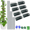 Moss Pole DIY Kit, 26.3ft Moss Pole for Plants Monstera, 8pcs 8.3in×3.3ft Steel Wire Mesh with Ties, Max Make 13Pcs 24" Sphagnum Moss Pole, Mesh Moss Poles (26.3ft Wire Mesh Without Plier)