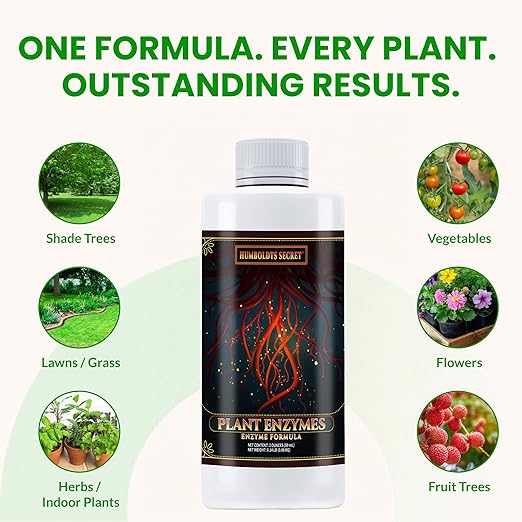 Humboldts Secret Plant Enzymes | 7,000 Active Units per mL | Root & Soil Enzyme Additive for Hydroponic and Aeroponic Systems | Boosts Growth and Root Strength for Maximum Nutrient Uptake | 2 Ounce