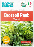 Back to The Roots 100% Organic Seed Packet - Broccoli Raab 'Spring Rapini' 200mg