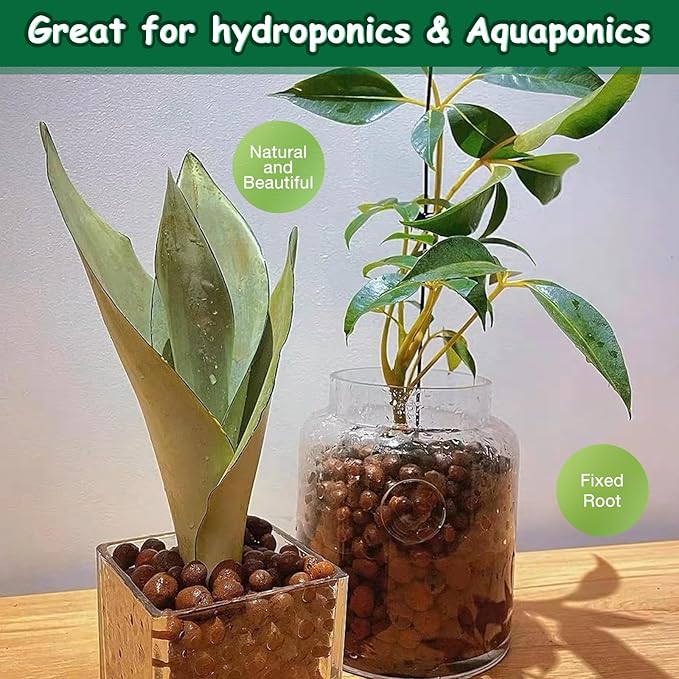 Jabrand Jabrand 5LBS LECA Clay Pebbles, Organic Expanded Clay Pebbles 4mm-16mm Hydroponics Supplies Aquaponics Orchid for Indoor and Outdoor Garden Plants…