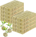 400Pcs 1inch Rockwool Cubes for Hydroponic Rockwool Grow Cubes Starter Plugs for Seed Starter Soilless Cultivation Hydroponics, Soilless Culture Plant Propagation, Cuttings