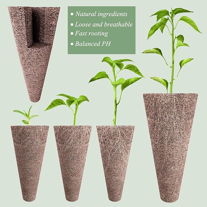66pcs Hydroponic Seed Pod Kit - Compatible with Aerogarden and All Brands - Grow Anything Indoor Garden System - Includes 15 Grow Sponges, 15 Baskets, 20 Labels and Tweezer for Easy Planting