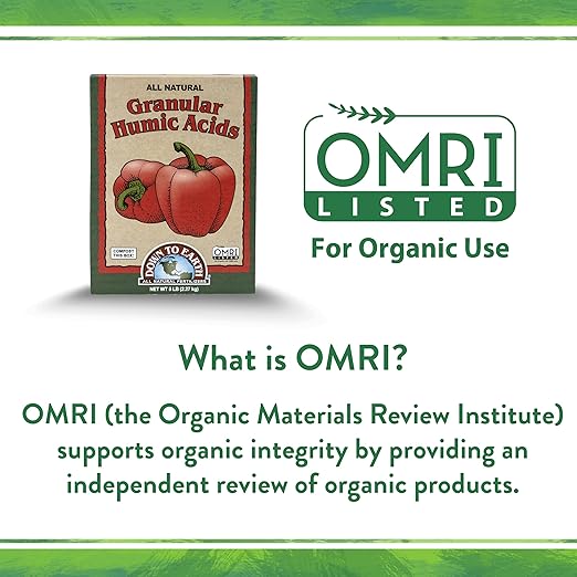 Down To Earth All Natural Fertilizers Organic Granular Humic Acids - Soil Amendment Adds Carbon, Increases Nutrient Uptake, 5 lb