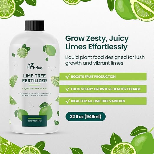 Lime Tree Fertilizer 32oz - Citrus Fertilizer for Lime Trees Live Plants - Makes 32 Gallons of Liquid Fruit Tree Fertilizer - Citrus Plant Food
