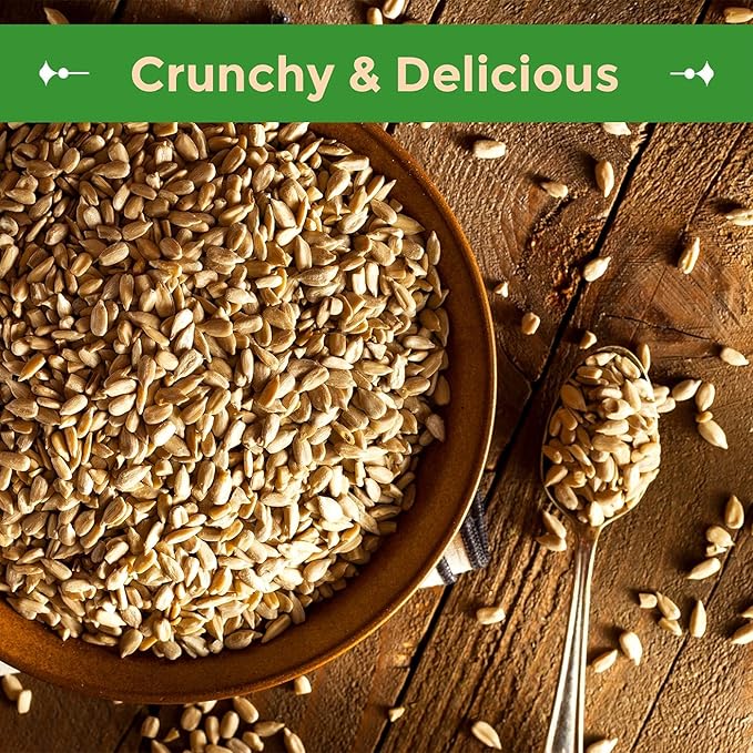 Sincerely Nuts Sunflower Seeds Unsalted (No Shell) (No Shell) (5 LB)- Nutritious and Satisfying Snack-Crunchy and Delicious-Perfect Addition to Any Meal - Gluten-Free Food, Vegan, and Kosher Certified