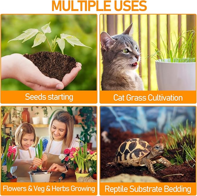 Legigo 50 Pcs 30mm Coco Coir Pellets Seed Starter Soil Mix- Organic Coconut Coir Potting Soil Pods for Seedling, Coco Peat Soil Discs for Indoor & Outdoor Plants Bonsai Herbs Vegetables and Flowers