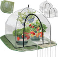 Portable Plant Cover Tent with Waterproof Base for Garden Indoor/Outdoor Tabletop Mini Greenhouse for Seed Starting Humidity Small Plants, Plant Protection from Animal for Raised Bed(XL-PVC - 2PCS)