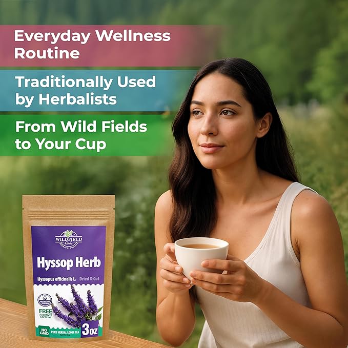 3 oz. Hyssop Dried Herb Hyssop Tea Herbal (Hyssópus Officinális) - 85 g Hyssops Hysopp Herb Hisopo