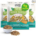 BeanVIVO 3-Pack Salad Protein Booster - Organic cooked Edamame & Quinoa Hint of lemon delivering a burst of taste and 9g of protein-packed goodness in every pouch 5oz