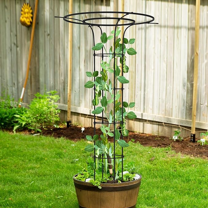 Trellis for Climbing Plants Outdoor - 69"(H), Expandable and Rust-Proof Metal Plant Support, Easy Installation, Garden Trellis for Potted Roses, Vines, Jasmine(1 Pack)