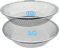 17''Soil Sifter for Gardening, Heavy Duty Rock Sifter,Compost Sifter Dirt Sifter,Captures Dirt Rocks Sawdust