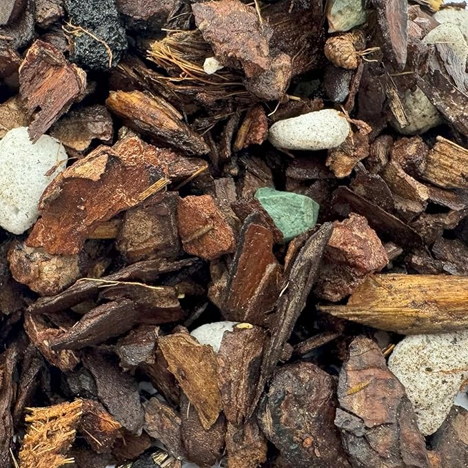 Organic Orchid Potting Mix, Mixture of Perlite, Pine Bark, Volcanic Rock, Coconut Coir, Pine Needle Soil, and 7 Other Components+Orchid Sphagnum Moss (3 QT)