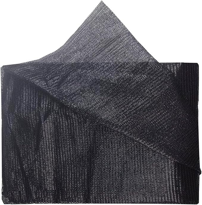 e.share Shade Cloth, 40%-50% Sunblock UV Protection, 12 FT X 20 FT, Black Sun Mesh Net for Garden Plant Cover,Flowers,Greenhouse,Patio,Vegetables,Chicken Coops