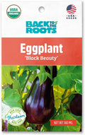 Back to The Roots 100% Organic Seed Packet - Eggplant 'Black Beauty' 140mg