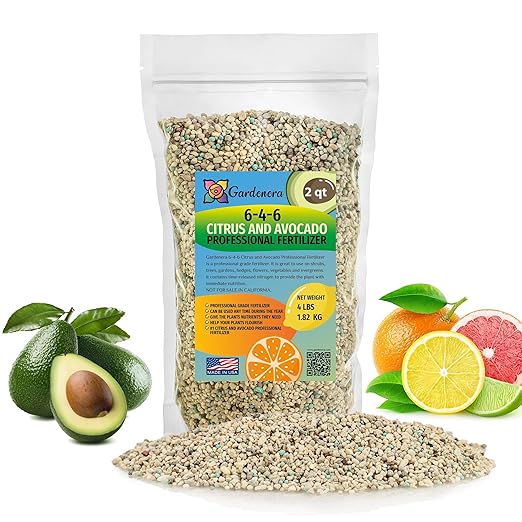 𝐁𝐄𝐒𝐓𝐒𝐄𝐋𝐋𝐄𝐑 6-4-6 Avocado Citrus Tree Plant Food for Outdoor/Indoor Gardening | Quick-Release Nitrogen Fertilizer | Orange, Lime, Avocado and Lemon Tree Fertilizer (2 Quarts)
