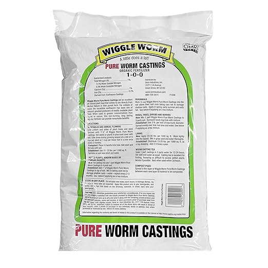 100% Pure Organic Mineral-Dense Worm Castings Fertilizer, 15lbs, Pack of 2 - Improves Soil Fertility and Aeration for Growing Better Houseplants, Vegetables, and More