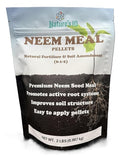 Nature's IQ NEEM Meal pellets. 2LBS. Natural Fertilizer/Soil Ammendment. Improves Soil Structure & Promotes Active Root Systems. Easy to Apply pellets in resealable Bag.