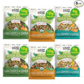 BeanVIVO - Variety 6 Pack Salad Protein Boosters - Seasoned, Garlic & Herbs, Edamame - Delivering a burst of taste and 10g of protein-packed goodness in every pouch 5oz pouches each