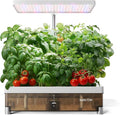 SUNCOZE Hydroponics Growing System Kit 13 Pods, Indoor Garden with Dimmable Grow Light, 4L Visible Water Tank with Adjustable Height to 12.8",Digital Timer & Water/Nutrient Reminder, Gardening Gifts