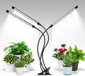 iPower LED Grow Lights for Indoor Plants, 6000K Full Spectrum Growing Lamp with White Red LEDs, 5-Level Dimmable, Auto On Off with 4/8/12H Timer, 3 Tubes