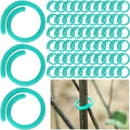 200 Pcs Plant Support Clips Garden Plastic Spiral Plant Clips for Climbing Plants Tomato Grape Vine Flower Lever Fixing Loop Gripper for Garden Netting Climbing Plants, Secured Stem and Vine