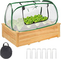 Dual-Layer Garden Plant Cover for Raised Beds, Freeze Protection & Breathable Mesh, Pop Up Garden Rows Plants Cover Accelerators, Greenhouse Cover for Seedlings, Vegetables & Fruits, 45" x 22" x 16"